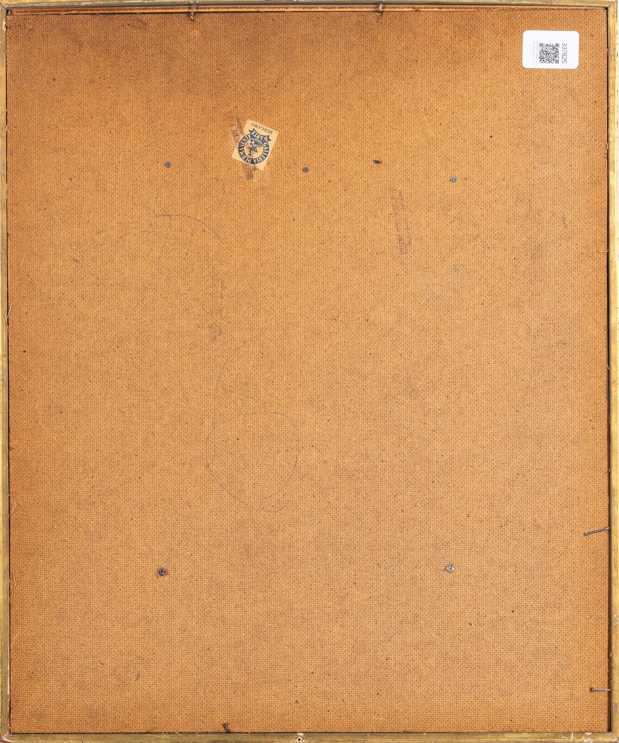 Giuseppe Migneco - Figura maschile, tecnica mista su carta intelata
