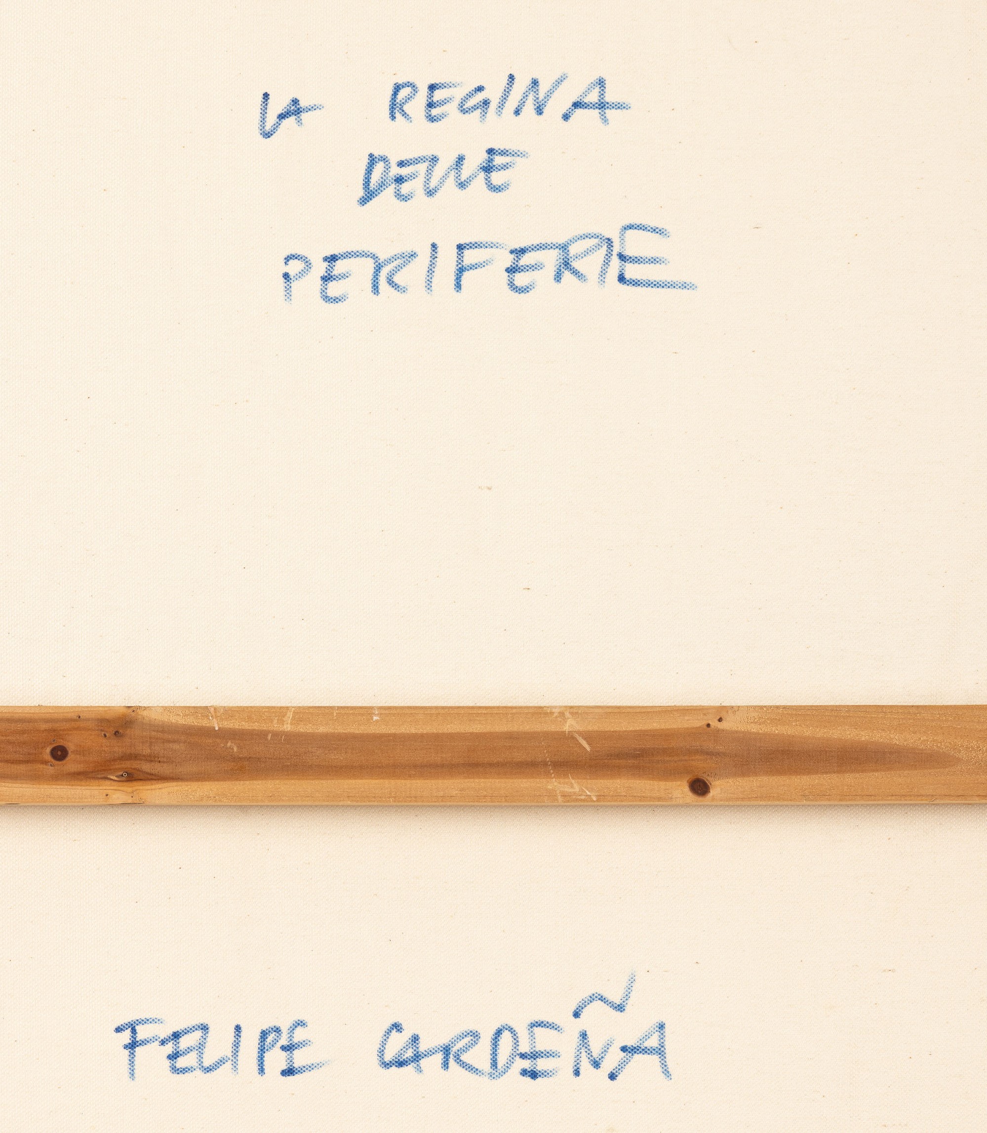 Felipe Cardena - La regina delle periferie, collage su tela
