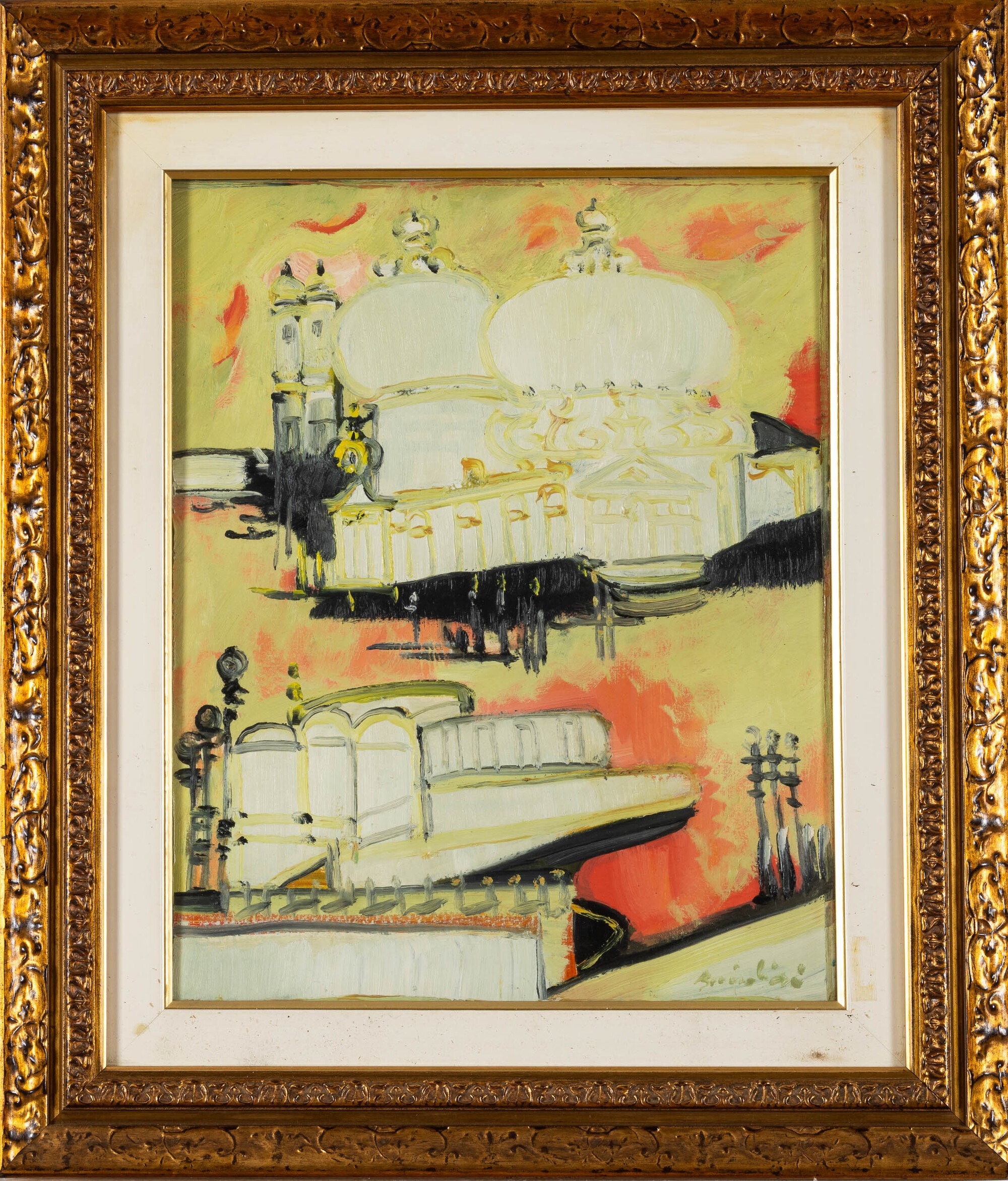 Remo Brindisi - Venezia, olio su tela