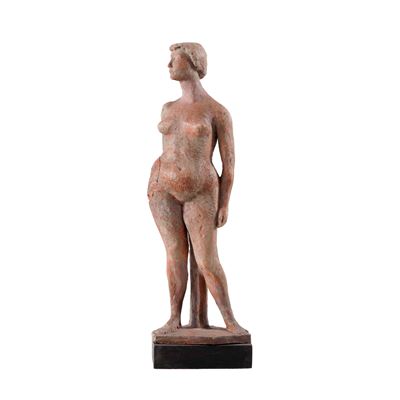 Paolini, Nudo femminile, scultura in terracotta (1955)