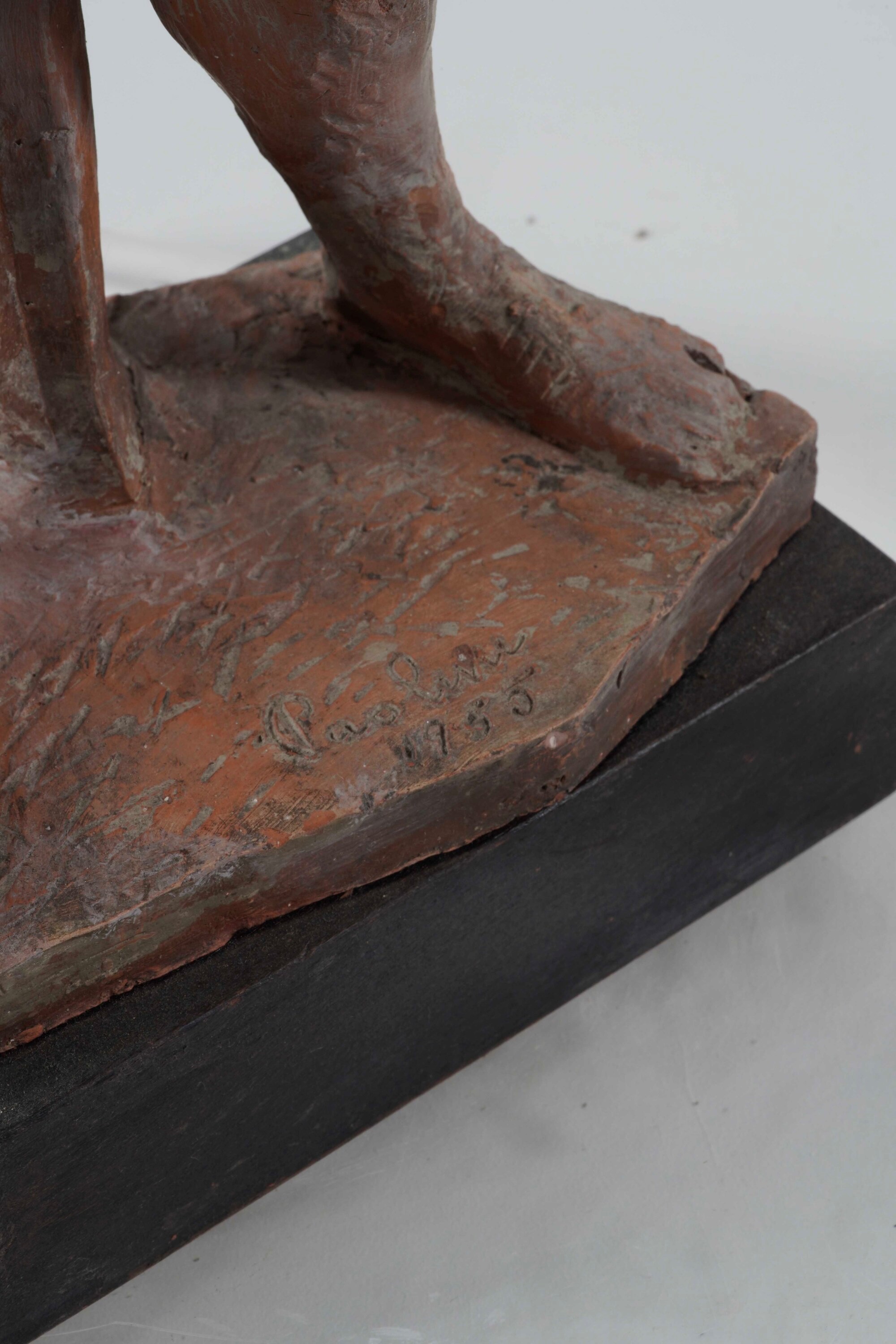 Paolini, Nudo femminile, scultura in terracotta (1955)