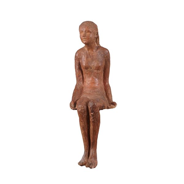 Scultore del XX secolo Giovinetta seduta