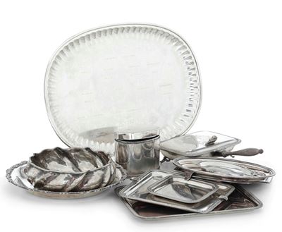 Manifatture del XX secolo, Oggetti decorativi in argento fuso e sagomato