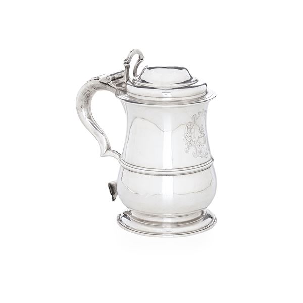 Tankard. Londra, 1740. Argentiere John Pollok