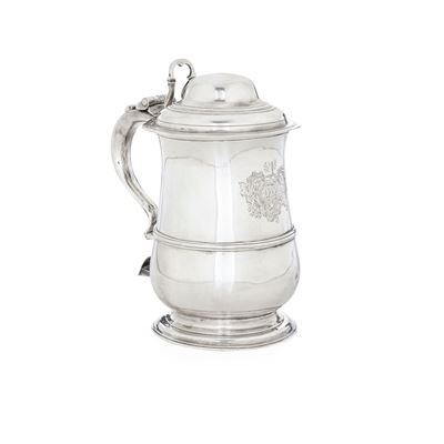 Tankard. Londra, 1772. Marchio Dell'argentiere Parziale di Difficile Interpretazione (john o Jas ...