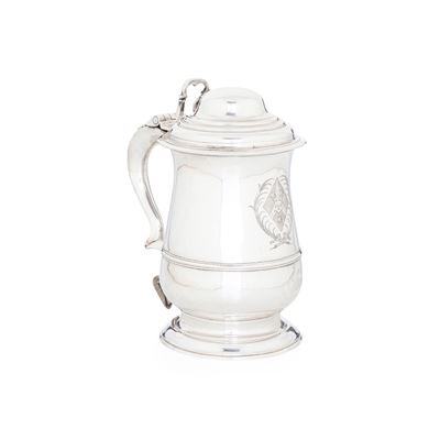 Tankard. Londra, 1760. Marchio Dell'argentiere Parziale di Difficile Interpretazione