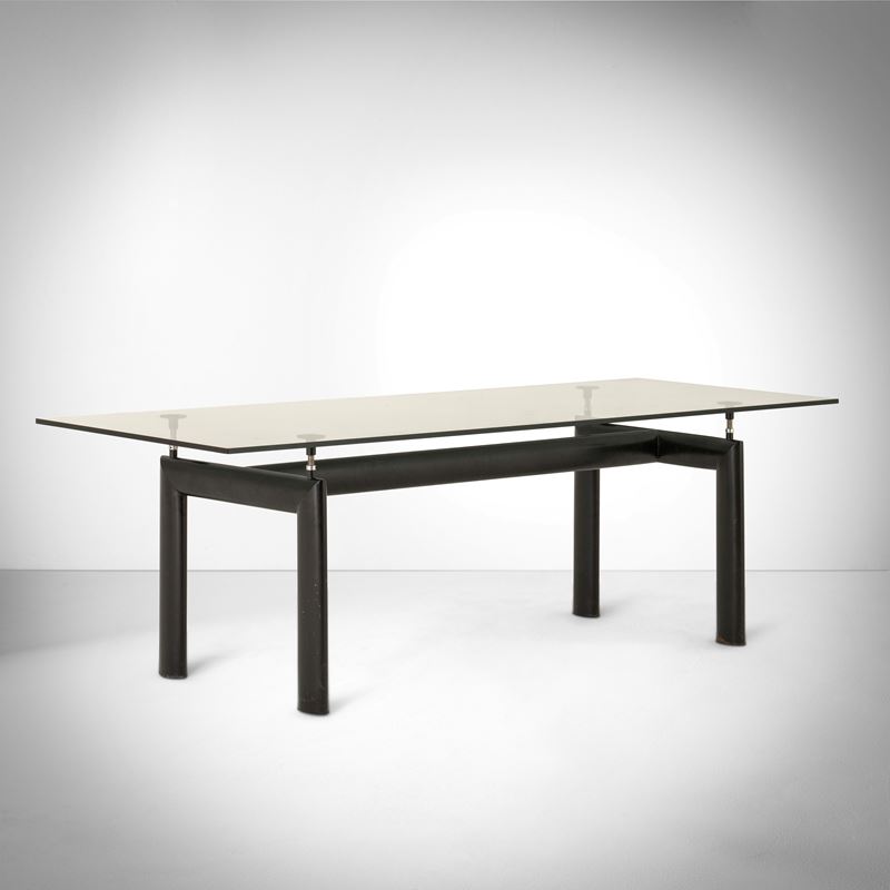 Le Corbusier, Pierre Jeanneret e Charlotte Perriand : Tavolo mod. LC6  - Auction Design - Cambi Casa d'Aste