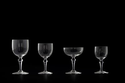 Servizio di Calici “normandie” Francia, Manifattura Baccarat, Seconda Metà del XX Secolo
