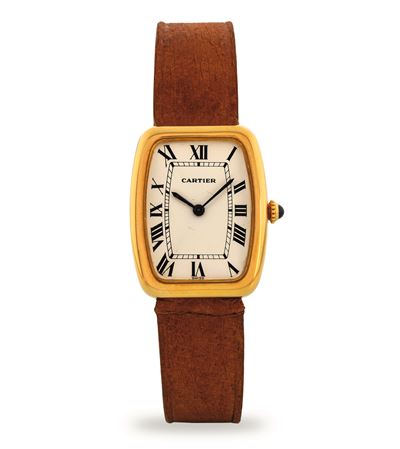 Raro Fabergé ref 78101, orologio in oro giallo con quadrante argenté, circa 1970