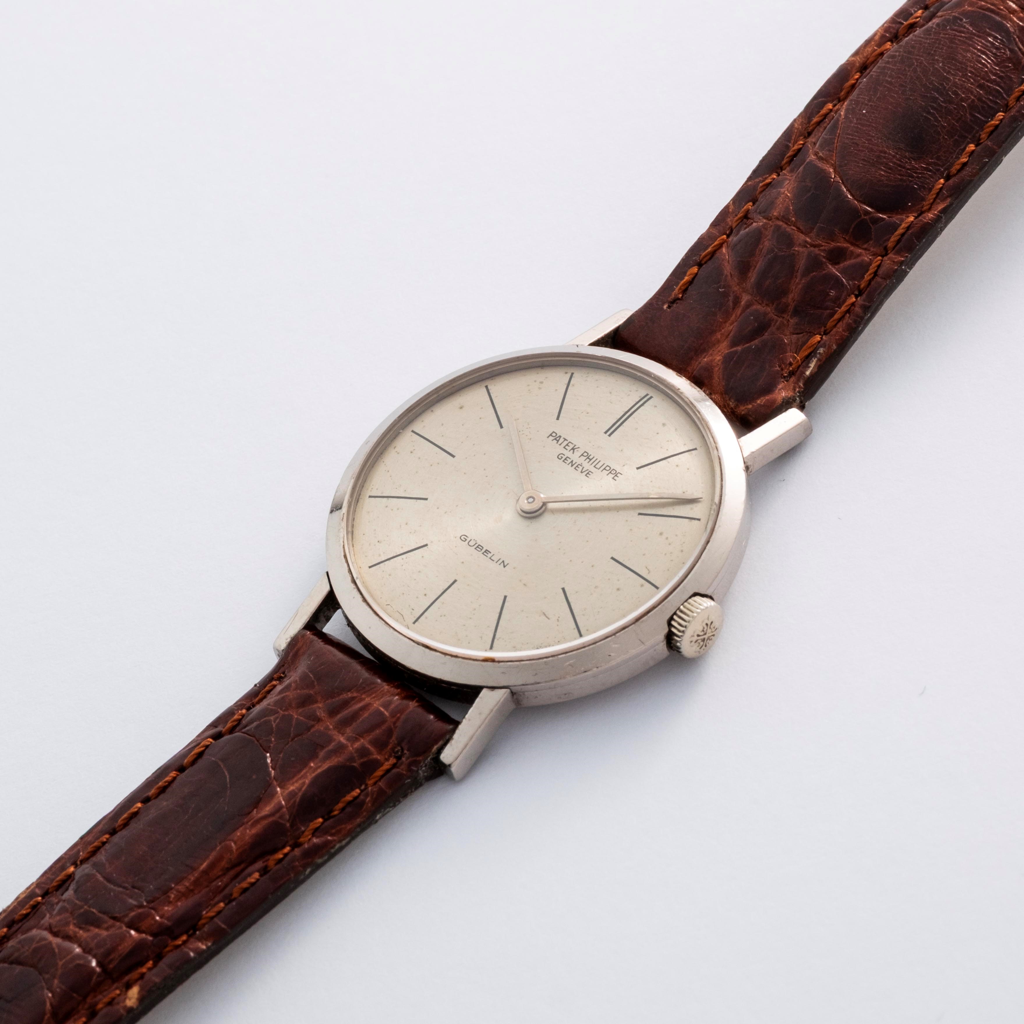 Patek Philippe - Calatrava ref. 3442 in oro bianco 18k con quadrante argenté personalizzato per G...