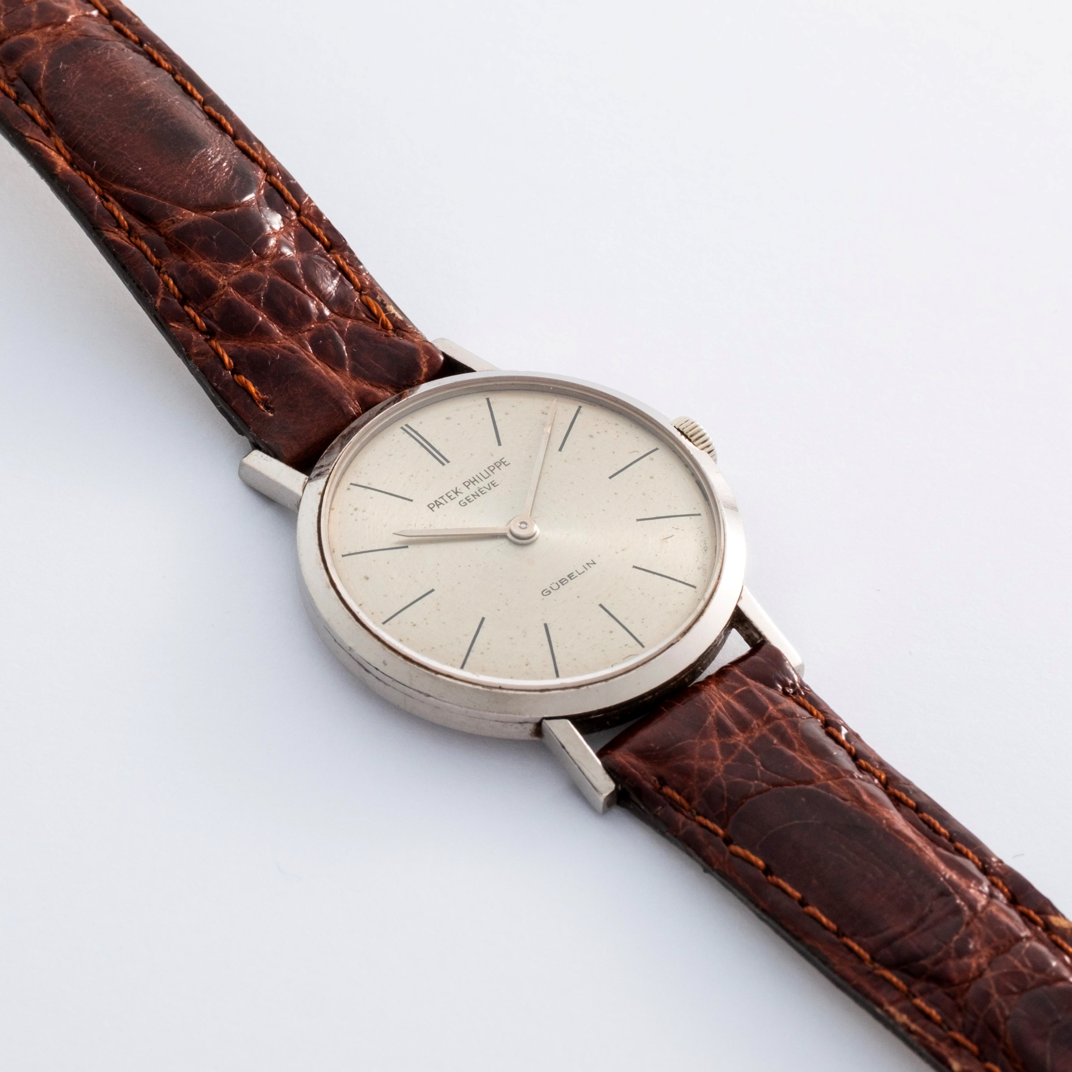 Patek Philippe - Calatrava ref. 3442 in oro bianco 18k con quadrante argenté personalizzato per G...