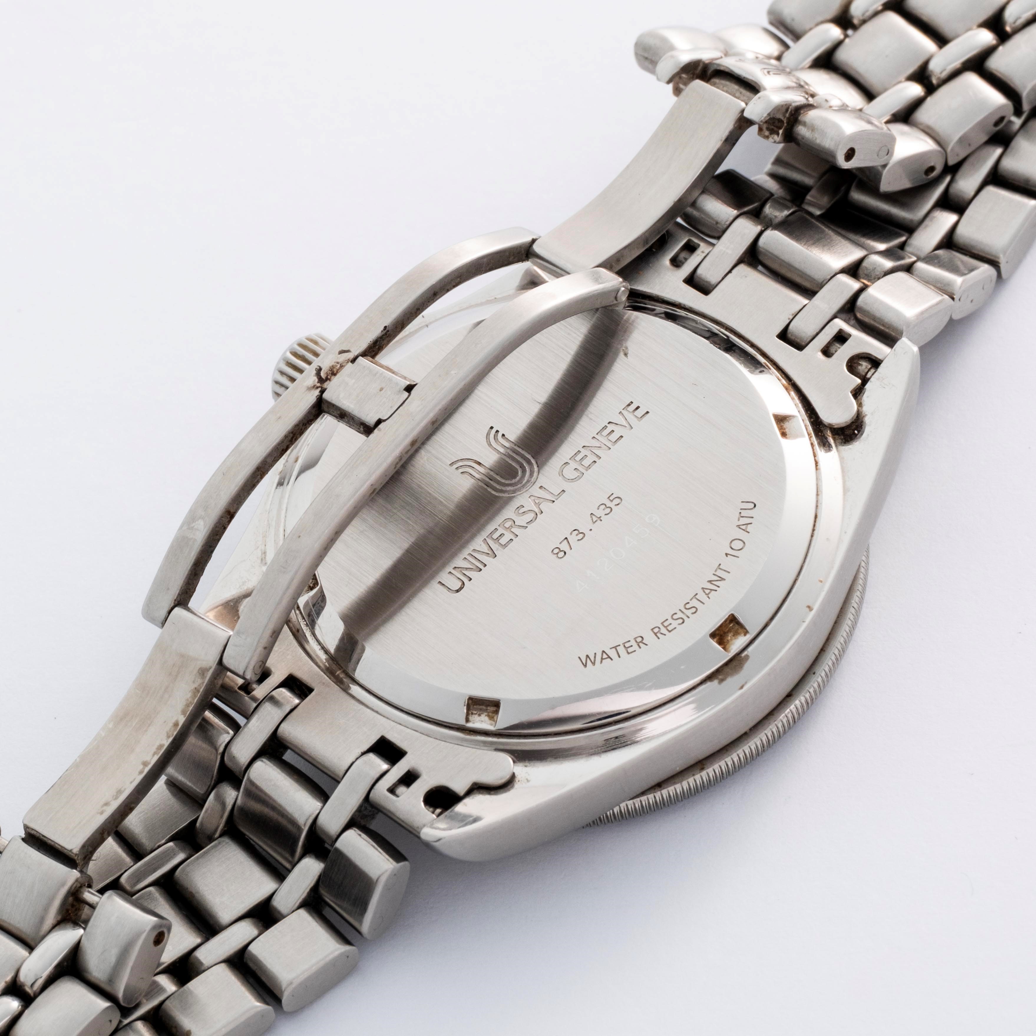 Universal Genève - Worldtime ref. 873.435 in acciaio con indicazione di 24 fusi orari (circa 1993...