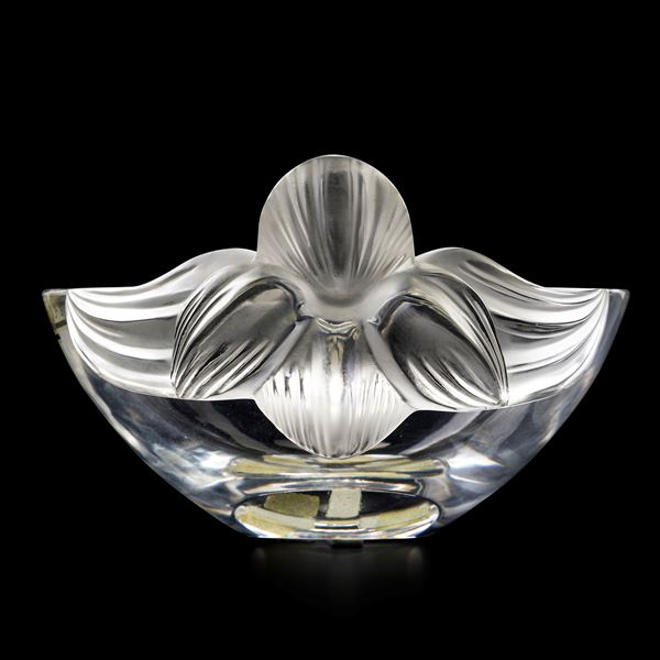 Centrotavola “Loriol” Francia, Manifattura Lalique, 1970-1980 circa 