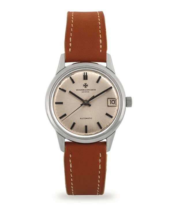 Automatic ref 6562 in acciaio, cassa con fondello a vite, quadrante argentè con datario a ore 3, circa  [..]