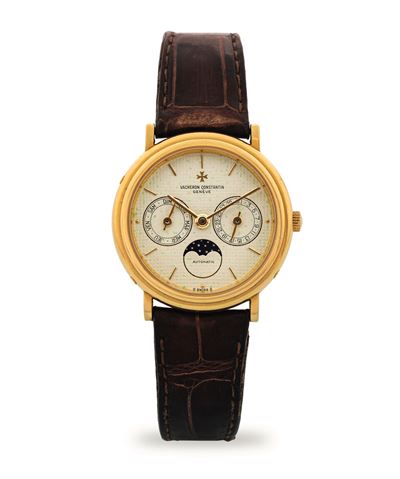 Orologio Patrimony Calenadar Moonphase ref 46009, oro giallo 18k, circa 1990