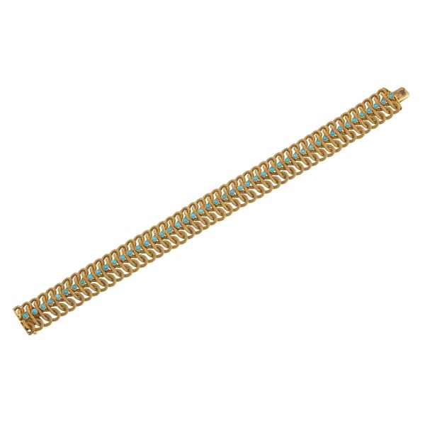 Bracciale con piccoli turchesi