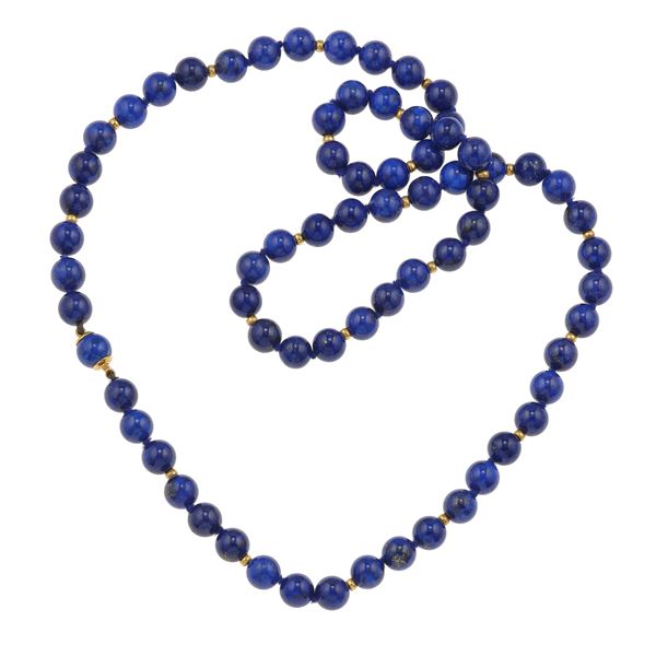 Collana con lapislazzuli, tinto