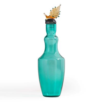 Bottiglia con tappo della serie Opera, vetro di Murano, 1993