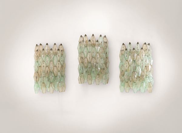 Tre lampade da parete