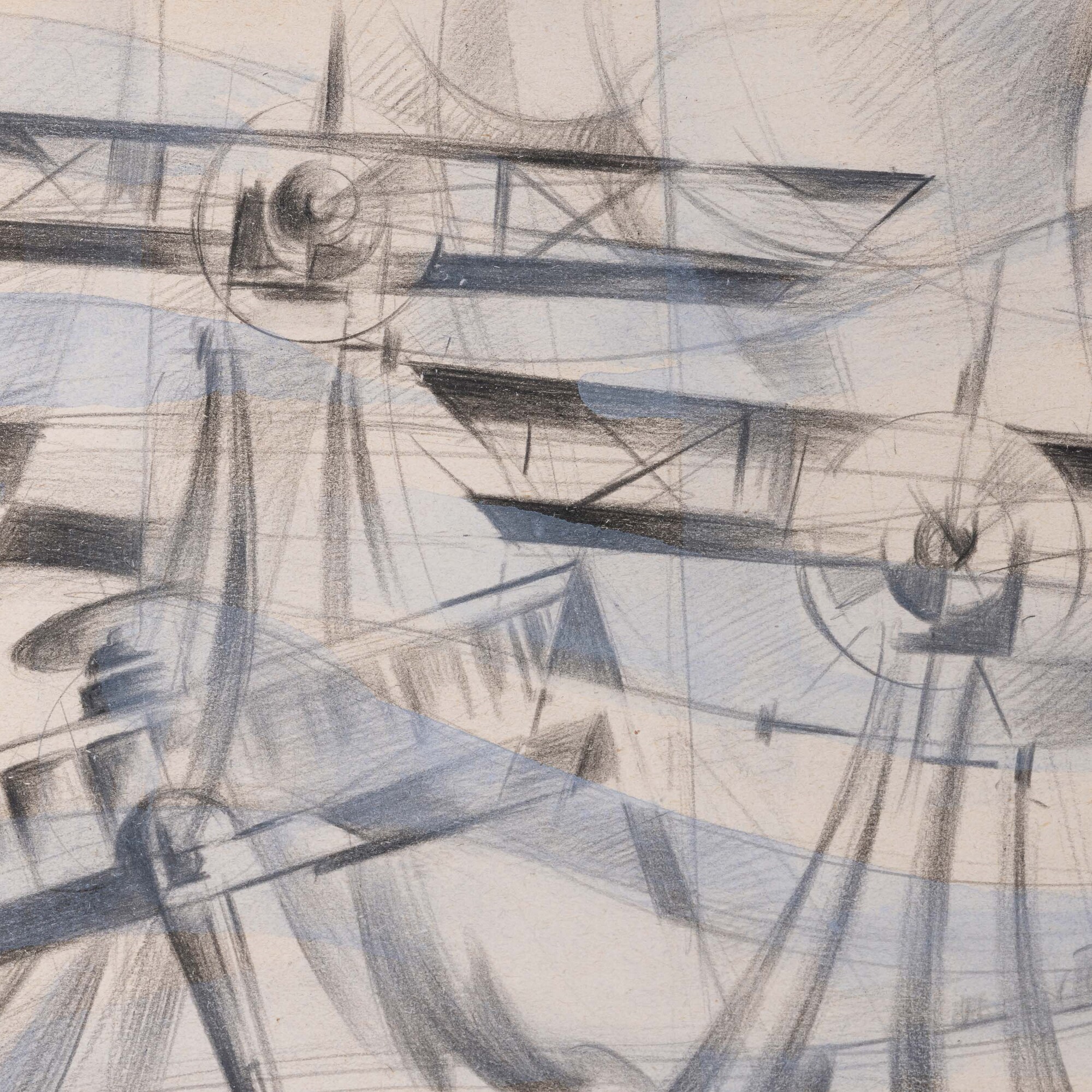 Tullio Crali - Tre Biplani in Volo