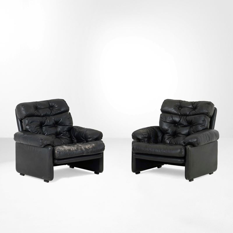 Tobia Scarpa : Due poltrone mod. Coronado  - Asta Design Lab - Cambi Casa d'Aste