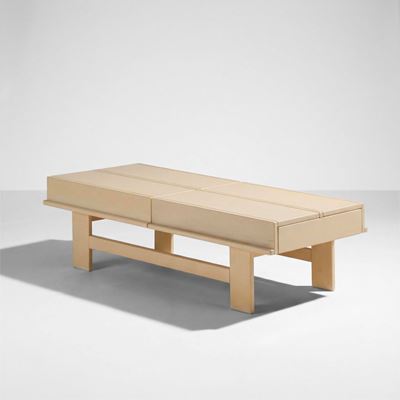 Tavolo basso apribile in legno laccato