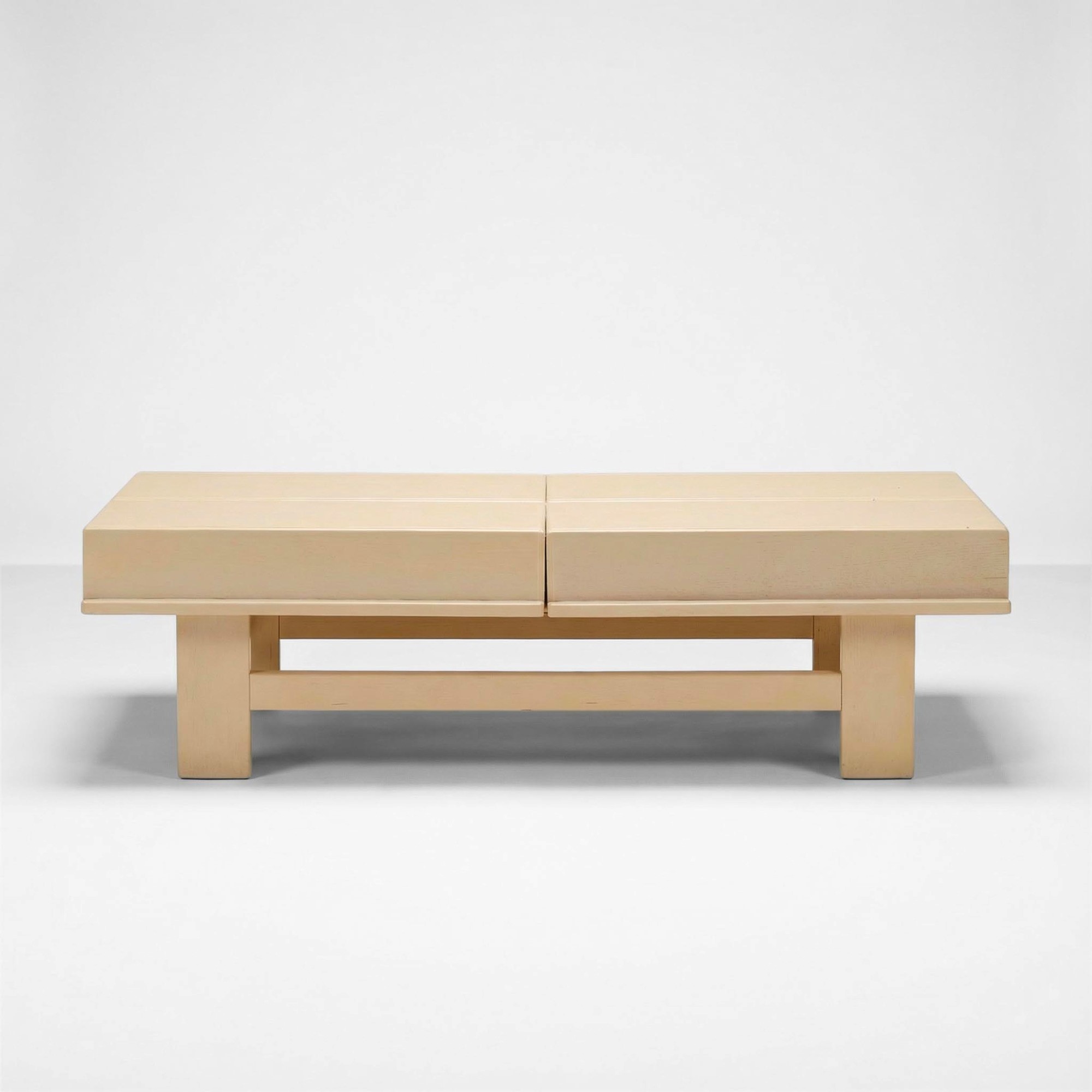 Saporiti - Tavolo basso apribile in legno laccato