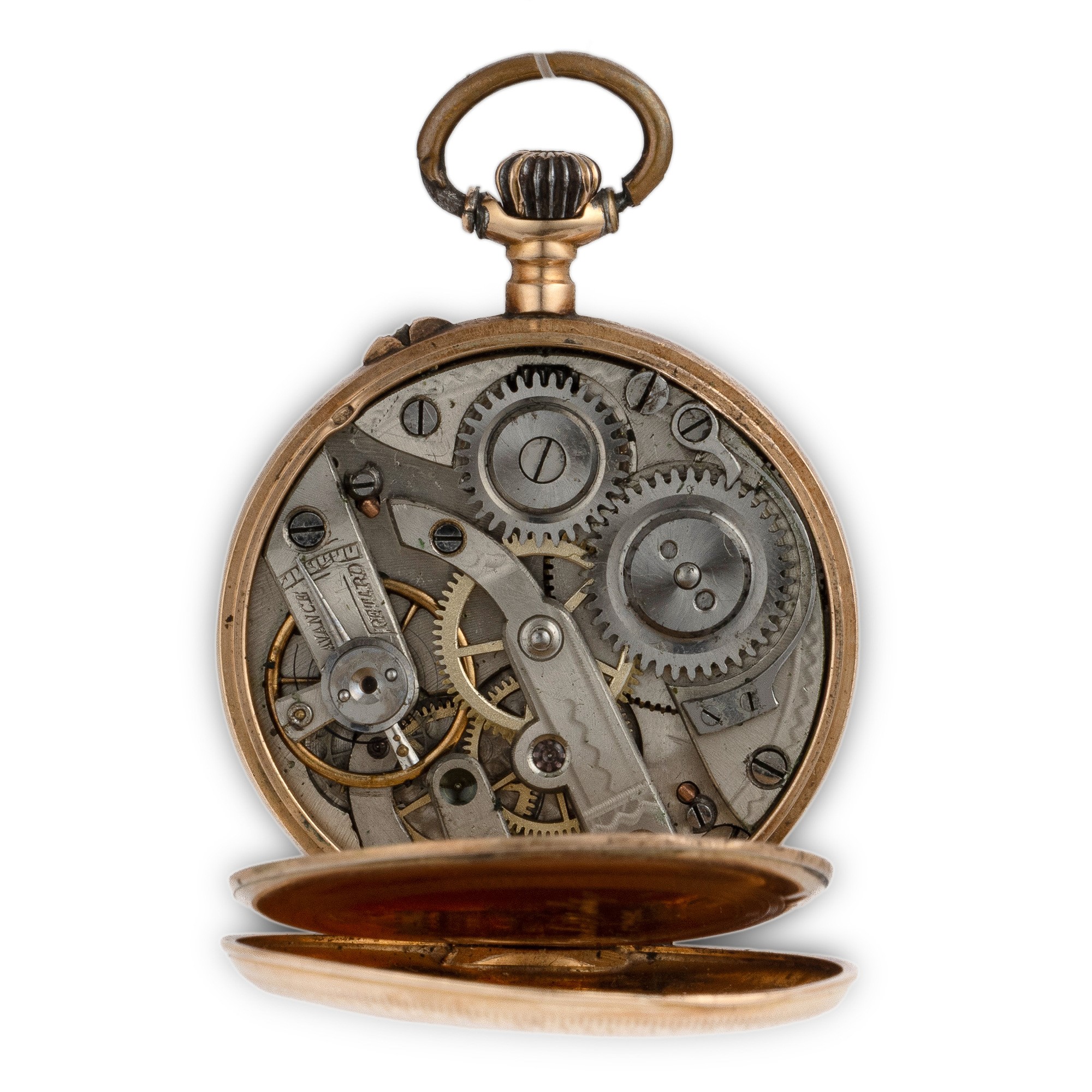 Lotto di tre orologi da tasca in oro (due 18k, uno 14k)