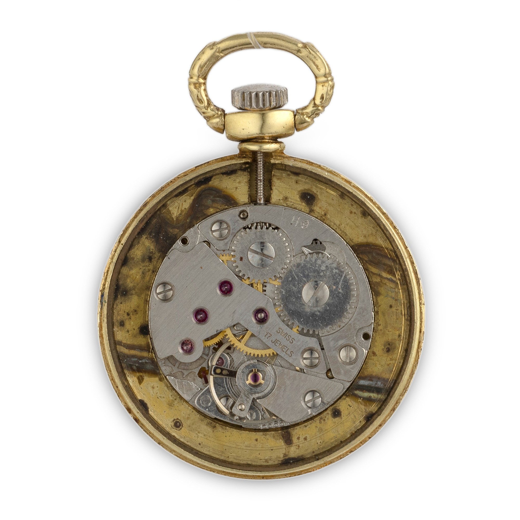 Lotto di tre orologi da tasca in oro (due 18k, uno 14k)