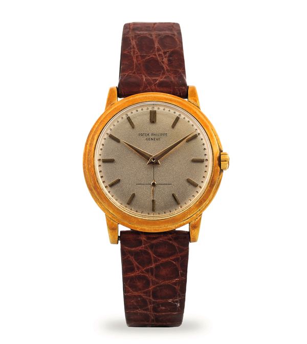 Patek Philippe - Calatrava ref 2552 automatic in yellow gold, silvered dial with seconds at 6 o'clock, circa 1960