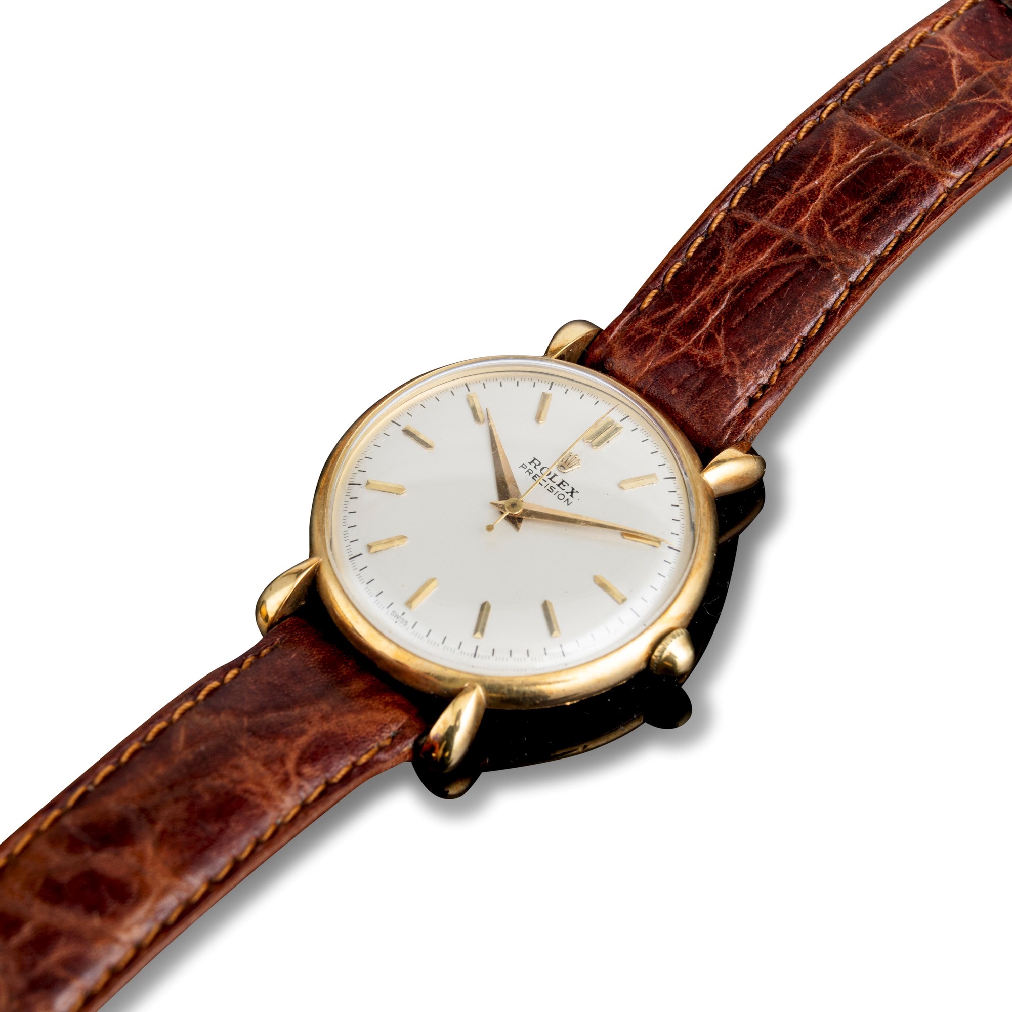 Rolex - Precision ref. 4411, orologio da polso in oro giallo 18k