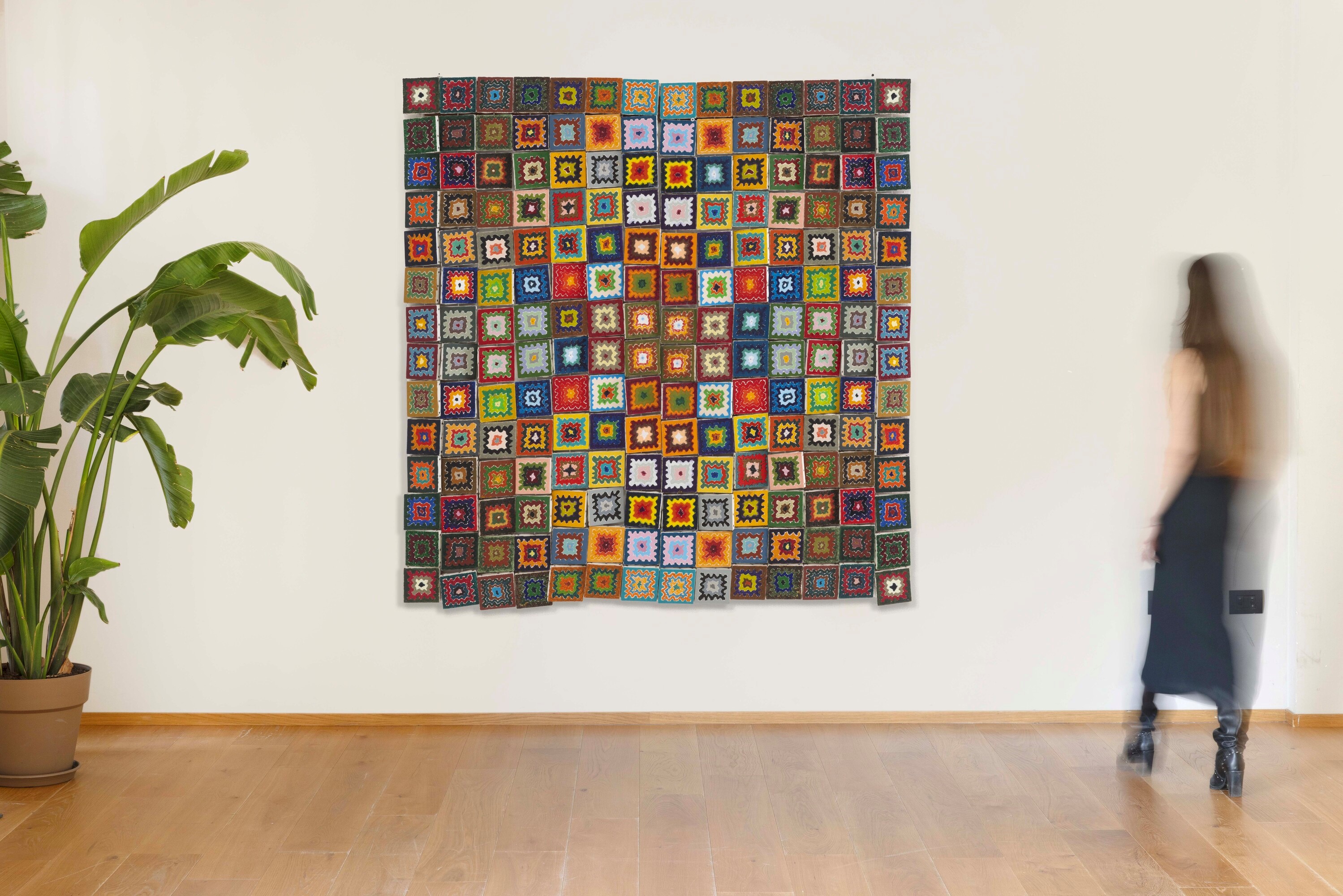 Mario Dellavedova - La s-coperta dell’arte, tecnica tessuto, 2009