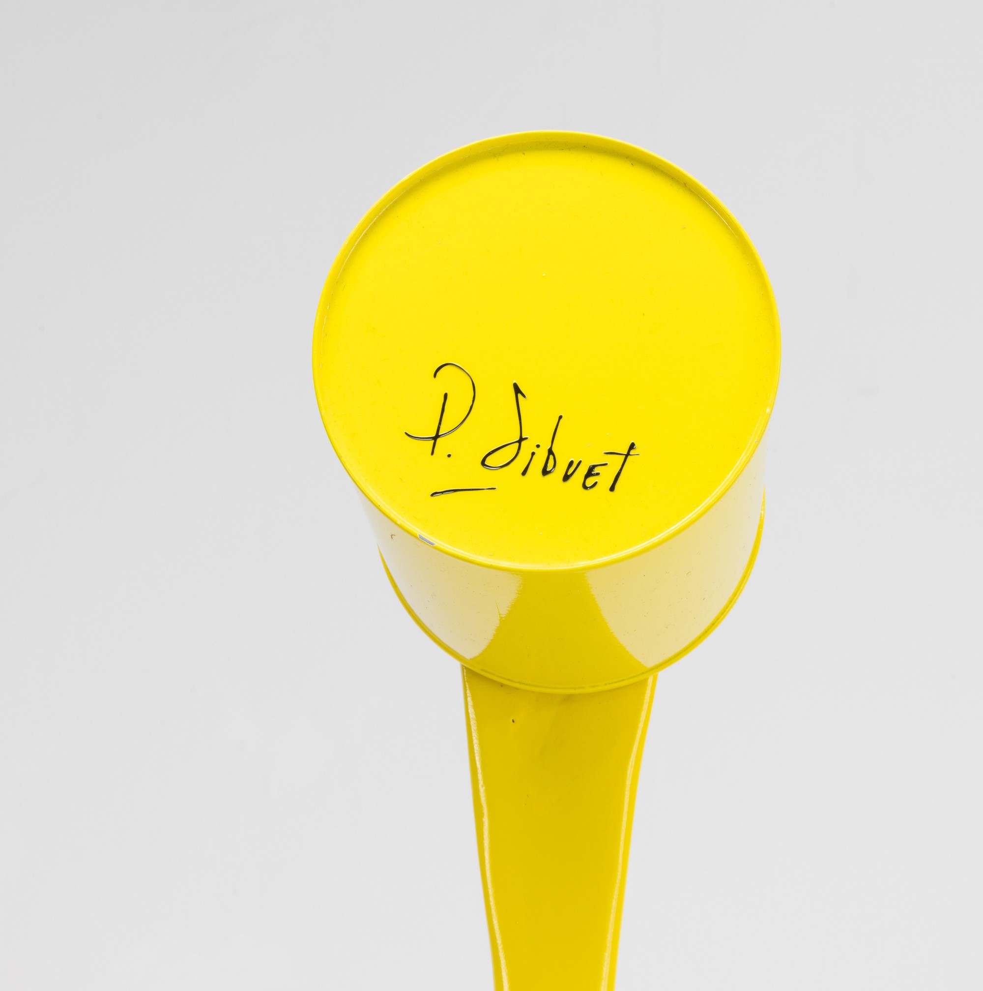 Paul Sibuet - Flow jaune - scultura in alluminio dipinto