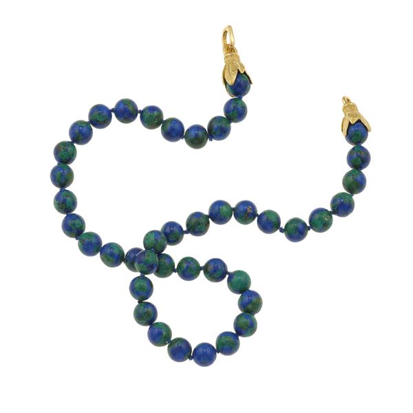 Eliat stone and gold necklace
