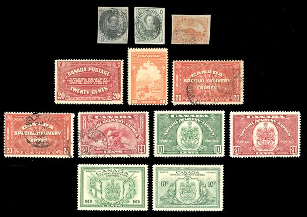 LOTTI E COLLEZIONI - CANADA 1851/1940 - Bell'insieme di francobolli del periodo, provenienti da 4 lotti di aste precedenti, ribassati per esaurimento del conferimento.