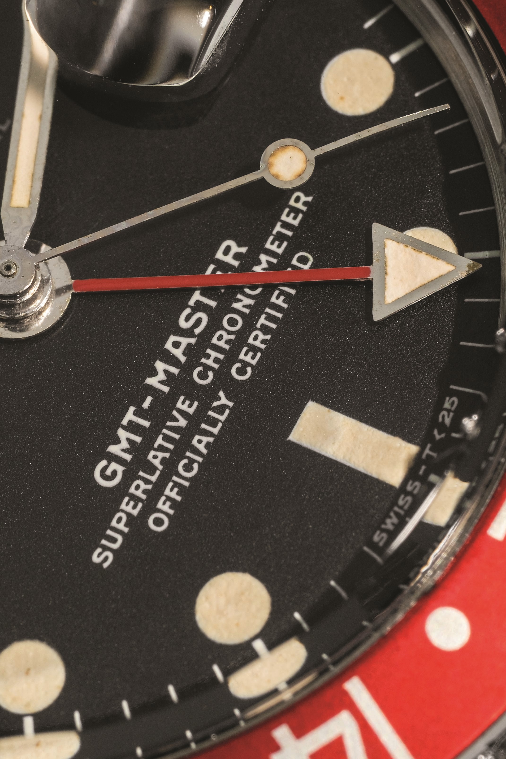 Rolex - GMT Master 'Pepsi', ref. 1675, acciaio, quadrante nero pallettoni, circa 1972