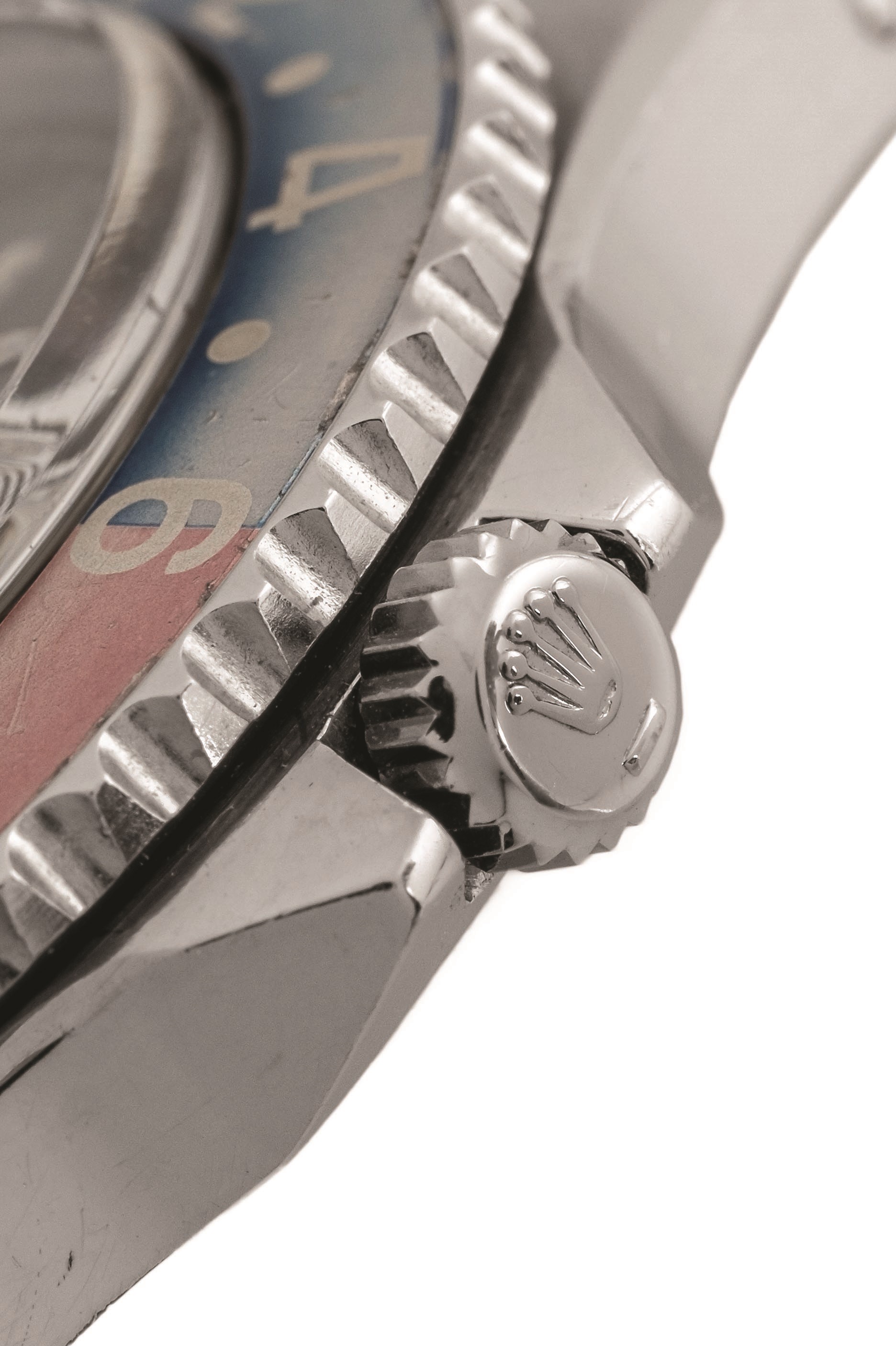 Rolex - GMT Master 'Cornino' ref. 1675, acciaio, quadrante nero virato marrone, circa 1961