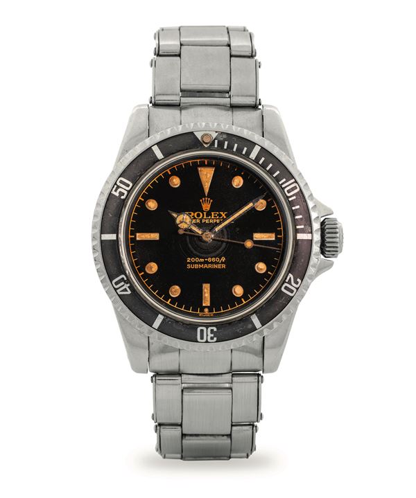 Rolex - Submariner ref 5513 “Cornino” Gilt Exclamation Point steel, black dial, circa 1961