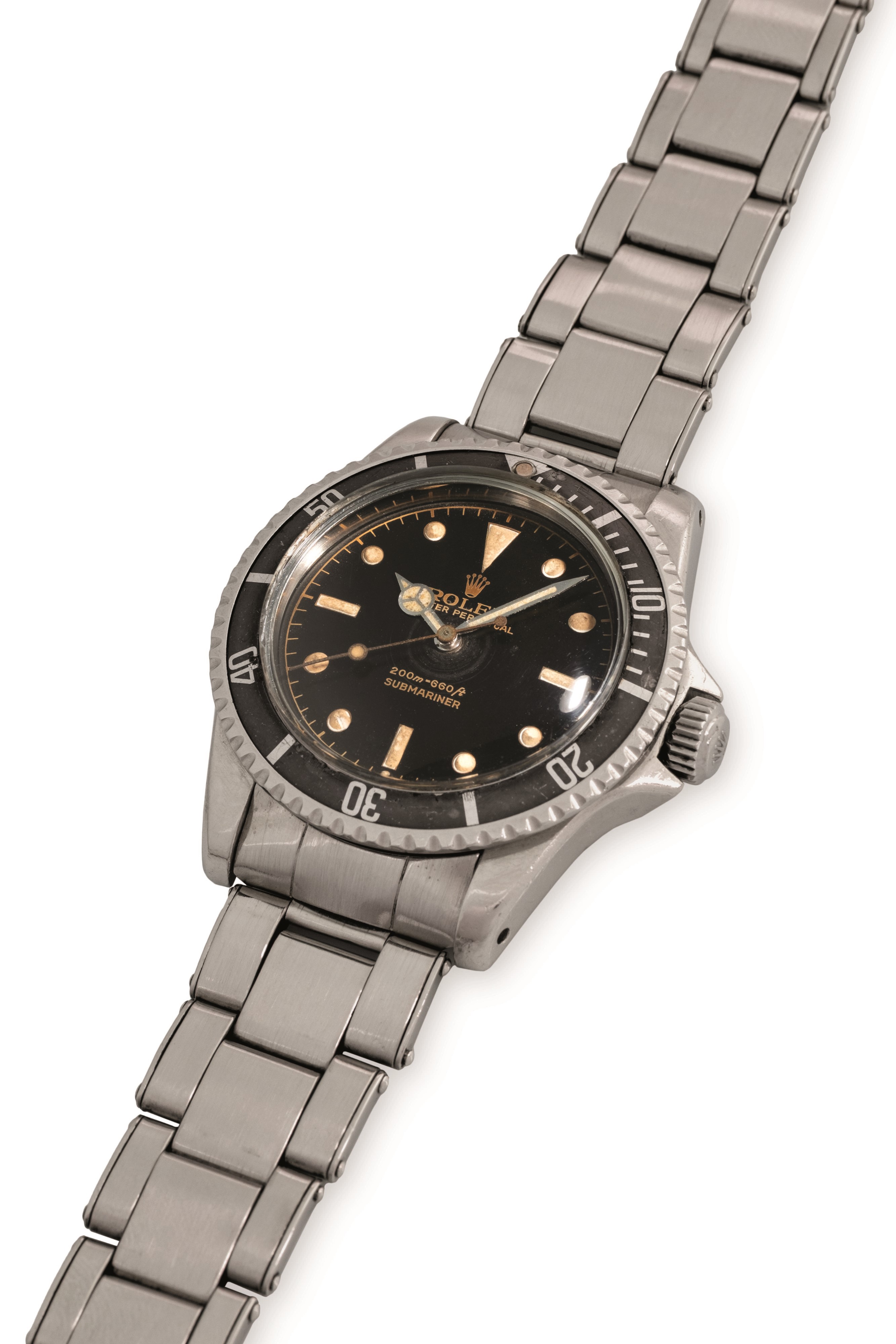 Rolex - Submariner ref 5513 'Cornino', Gilt Exclamation Point in acciaio, quadrante nero, circa 1...