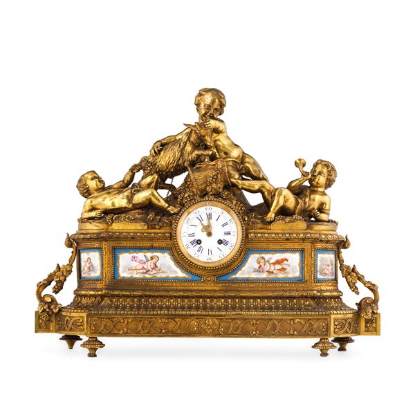 Trittico da camino Napoleone III. Francia, seconda metà XIX secolo