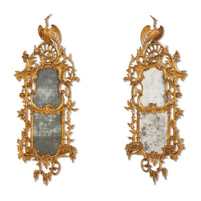 Coppia di specchiere in stile Chippendale, XIX secolo
