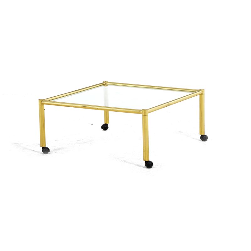 Tavolo basso in ottone. XX secolo  - Asta Dimore Italiane TIME - Cambi Casa d'Aste