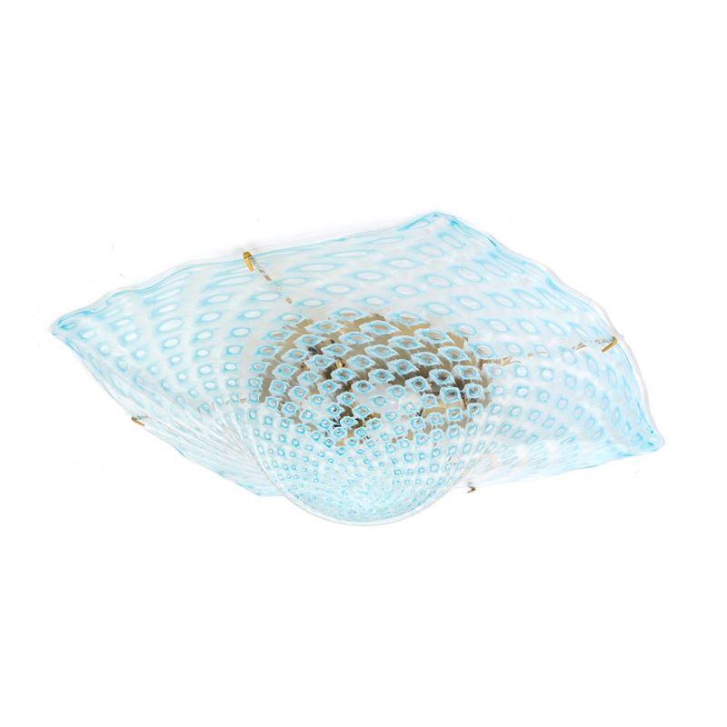 Plafoniera in vetro. XX secolo  - Asta Dimore Italiane TIME - Cambi Casa d'Aste