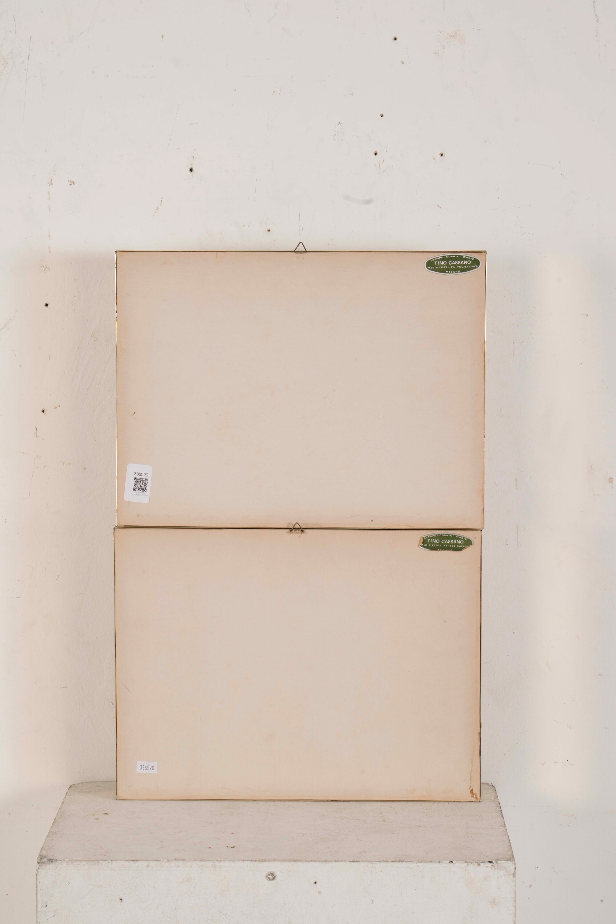 Due piccoli dipinti con vedute di città, XX secolo