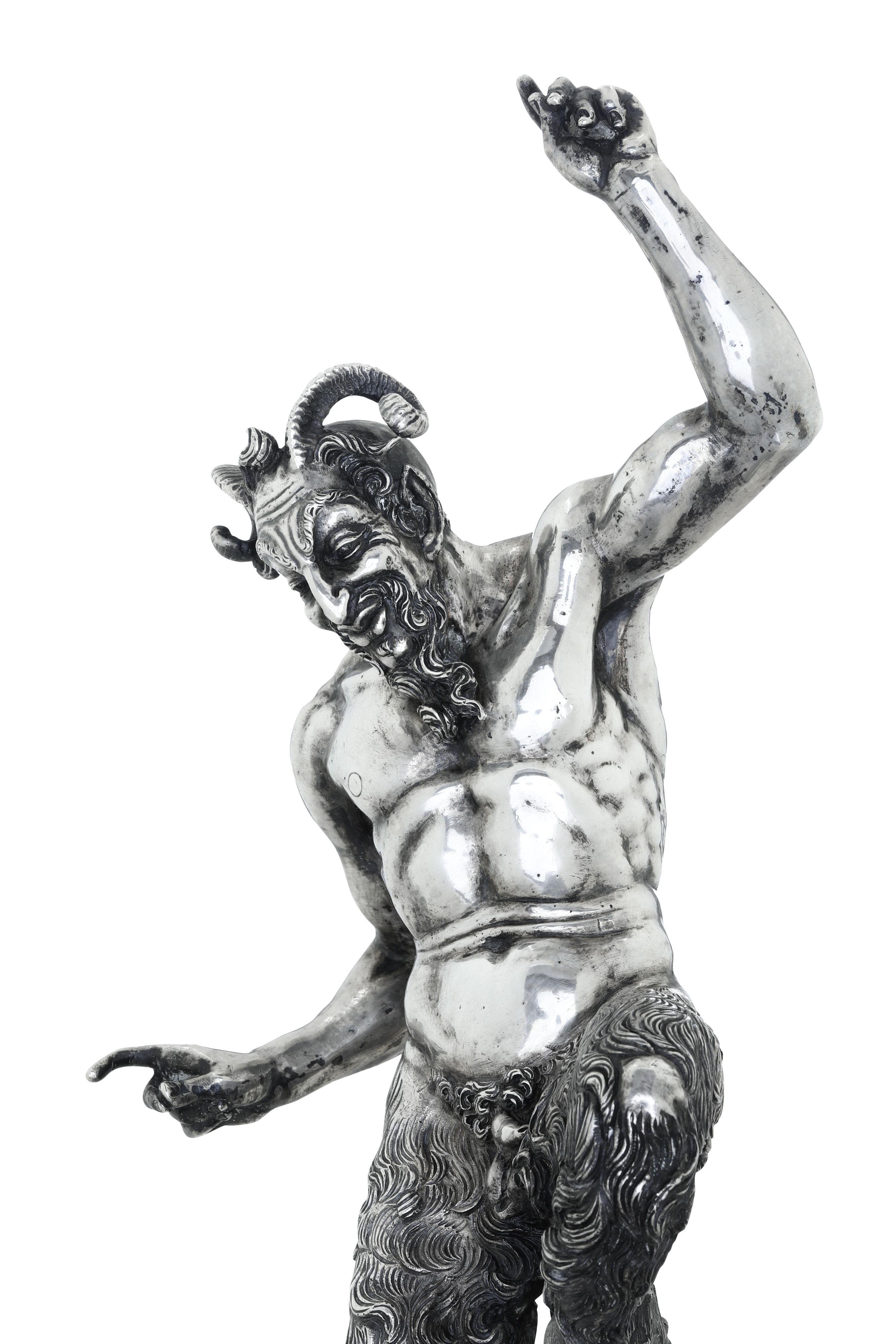 Fauno Danzante. Roma, Prima Metà del XX Secolo. Marchi Ad Imitazione Dell'argenteria Romana Antic...