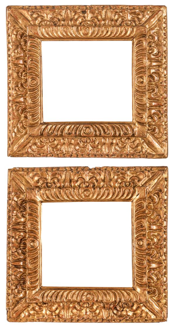 Coppia di cornici. Italia centrale XVII secolo