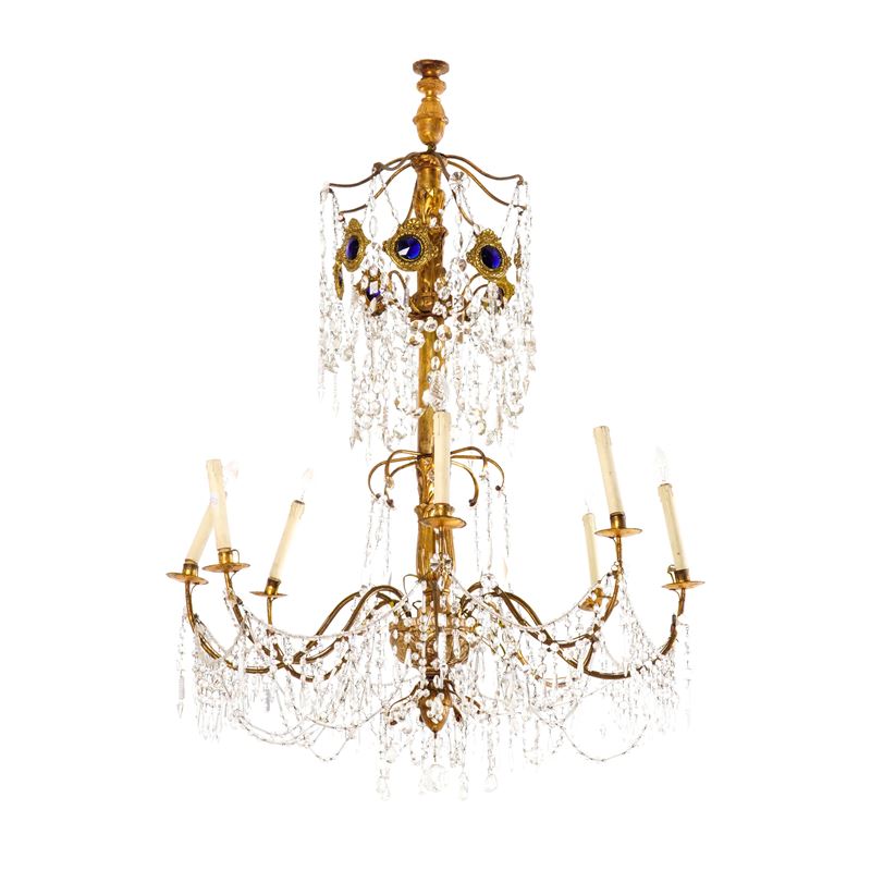 Lampadario. Genova, XVIII-XIX secolo  - Auction Italian Mansions - Cambi Casa d'Aste