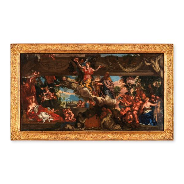 Pietro Berrettini detto Pietro da Cortona - Trionfo della Divina Provvidenza (dettaglio degli affreschi della volta di Palazzo Barberini a Roma)