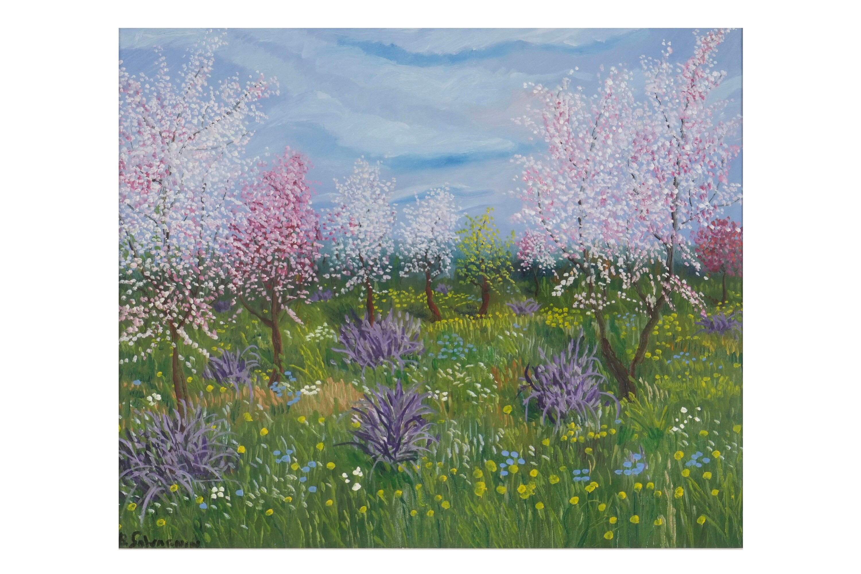 Bruno Salvagnin - Primavera con Fiori di Pesco, 1984