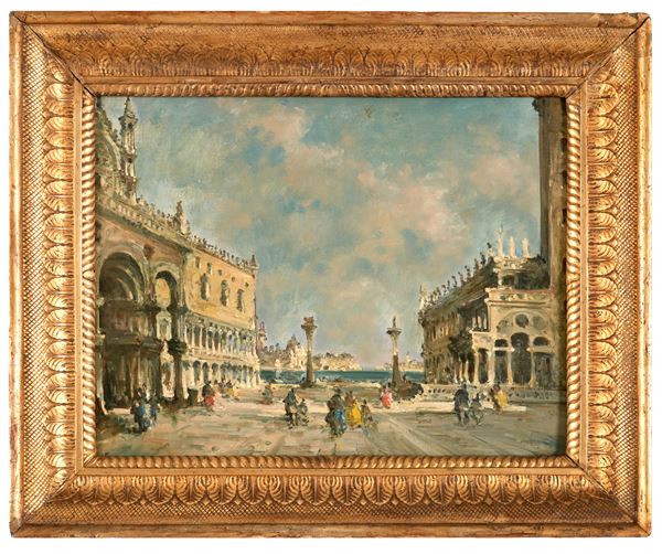 Anonimo del XX secolo Veduta di Piazza San Marco